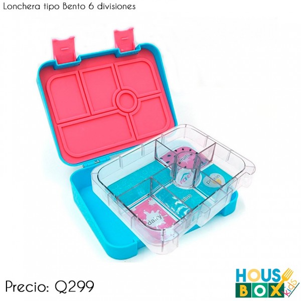 Lonchera Bento 6 divisiones